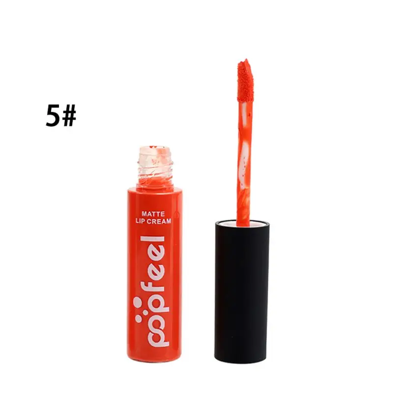 5 Popfeel жидкий матовая помада для губ Batom губ комплект Labiales матовая и увлажняющая длительный водостойкий ню Pintalabios - Цвет: 5