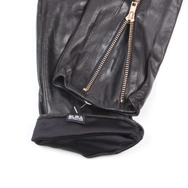 Женские длинные перчатки из натуральной кожи импортные овечьей с тонкой