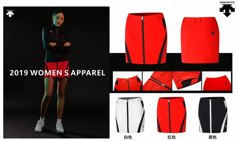 Q2019 Летняя женская короткая юбка DESCENTE Golf юбка Choose выбрать повседневную юбку для гольфа
