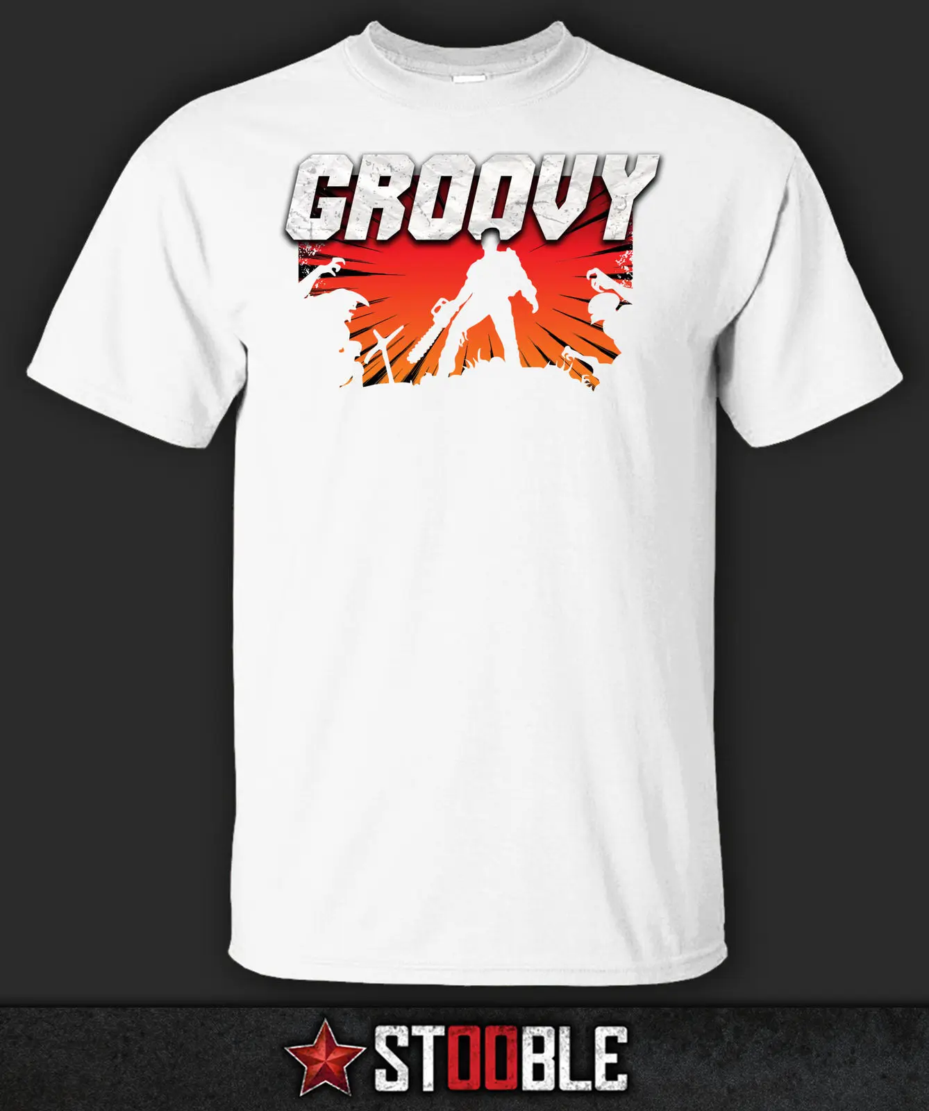 Футболка Groovy Ash vs Evil Dead Прямая поставка от Stockist новые футболки Забавные топы