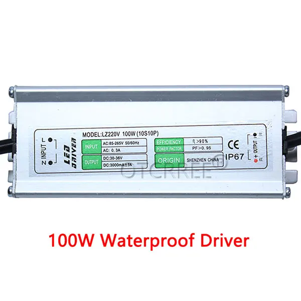 50W100W120W200W полу светодиодный s УФ лампа 395nm 405nm 420nm 365nm УФ фиолетовый светодиодный медный PCB для УФ-светильник планшетный принтер клей отверждения светильник - Испускаемый цвет: 100W Driver