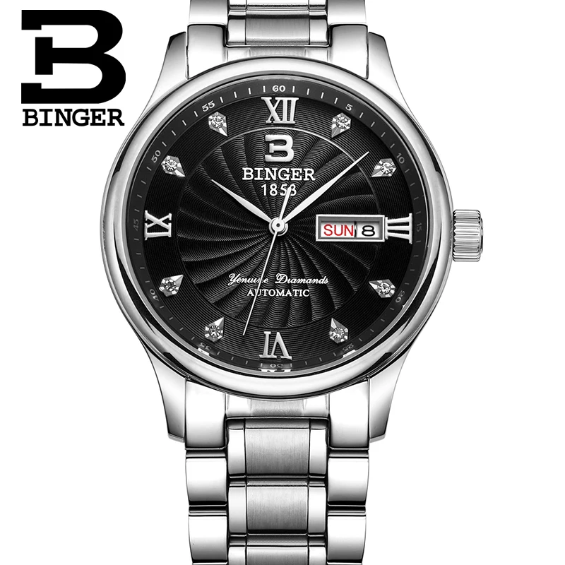 Мужские наручные часы B603B люксовый бренд светящиеся кварцевые полностью