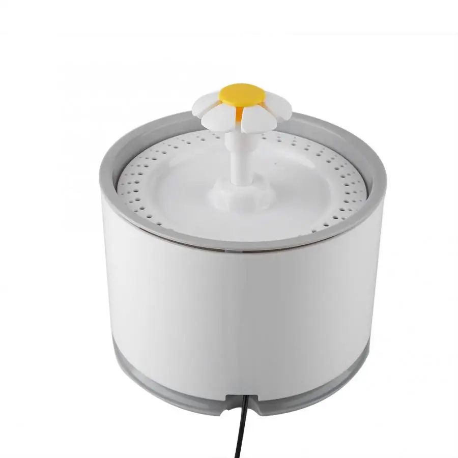 2.4L Automatic Pet Cat Water Fountain with LED Electric USB Dog Cat Pet Mute Drinker Feeder Bowl Pet Drinking Fountain Dispenser