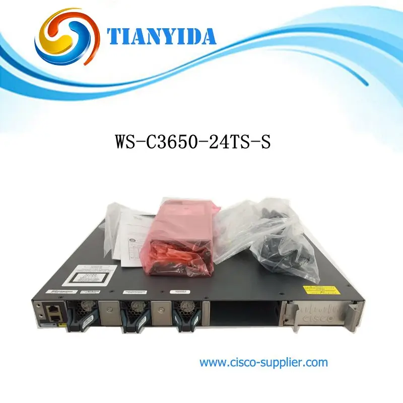 WS-C3650-24TS-S Catalyst 3650 24-портовый коммутатор передачи данных 4x1G IP базовые сетевые