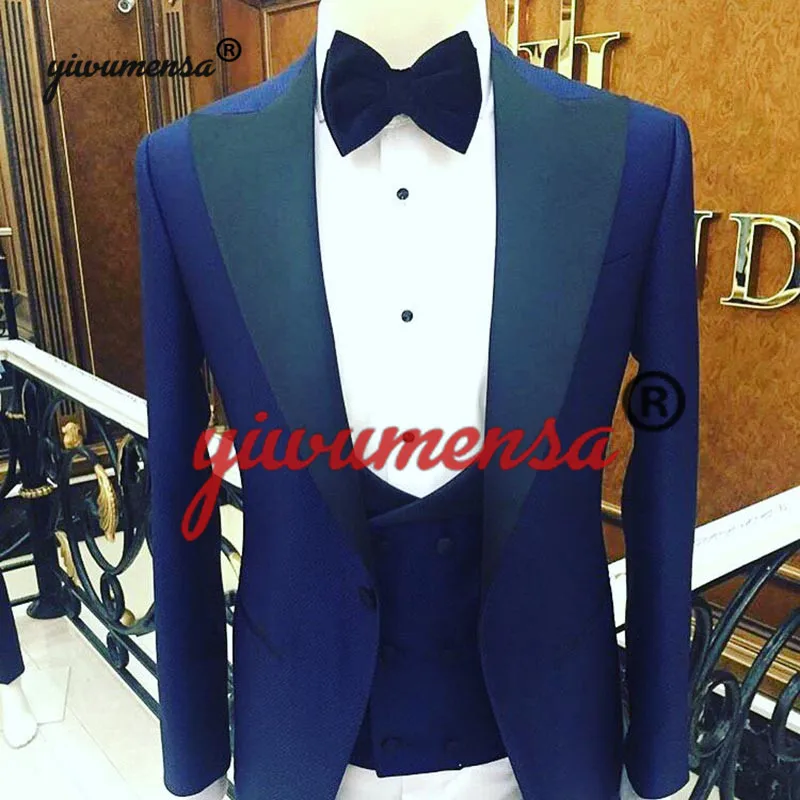 Style 7 Yiwumensa Лидер продаж Мужские костюмы 3 шт. для выпускных, свадеб Лучший человек свадебное платье банкет деловой строгий костюм на заказ вечернее платье - Цвет: Style 7