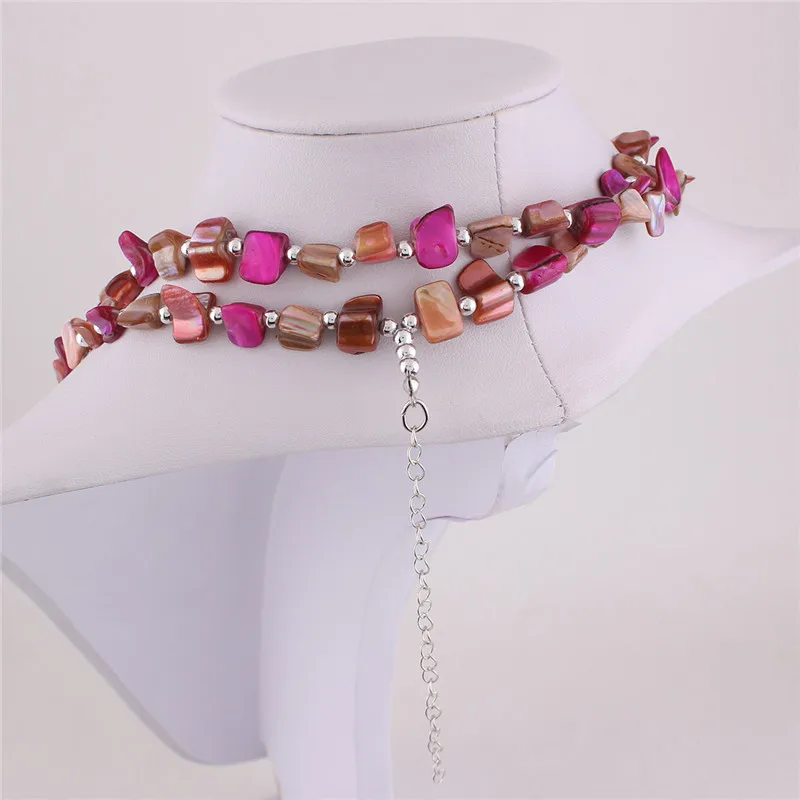 

Grace Jun Top Quality Natrual Shell Bead Necklace for Women Luxruy Fashion Accessory Factory Wholesale Strand Necklace 22.5''