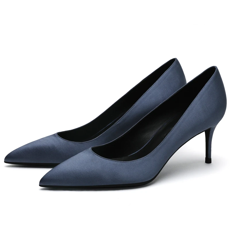 Новые женские брендовые туфли лодочки с острым носком на тонком высоком каблуке