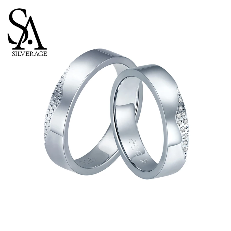 SA SILVERAGE, настоящее 925 пробы, кольца для пар, для женщин, Anel Feminino, для лица, для влюбленных, вечерние, хорошее ювелирное изделие, поцелуй, губы,, лидер продаж