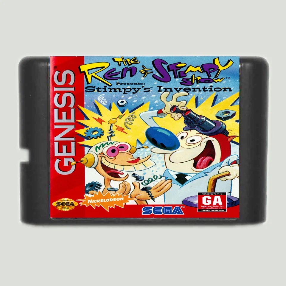 Рен Stimpy показать 16 бит SEGA MD карточная игра для Sega игры Mega Drive Genesis | Электроника