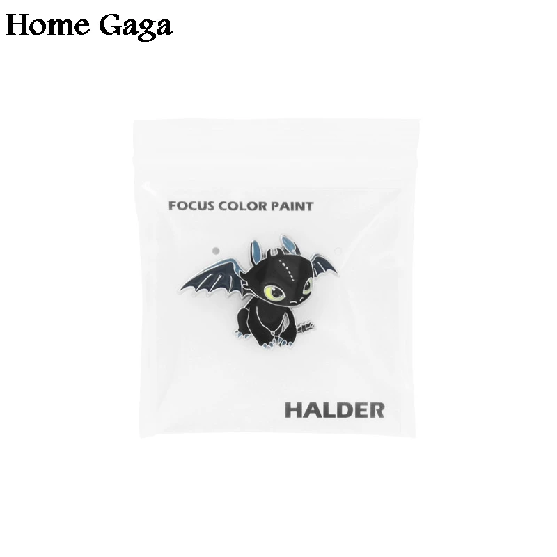Homegaga Как приручить дракона Беззубик, ночная фурия булавки броши для рюкзака, одежды для мужчин женщин шляпа Декоративные значки D1296