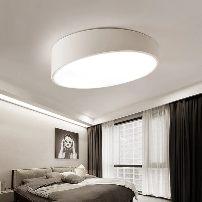 

Современная Потолочная люстра с поверхностным креплением, светодиодные светильники с абажуром для гостиной, кабинета, спальни