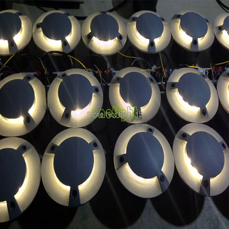 

DHL Free shipping (8pcs/lot) High Quality 3W LED Buried lamps 3x1W LED Outdoor lighting LED Underground lamps AC85-265V CE&ROSH