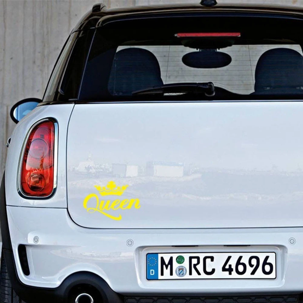 Queen Crown авто-Стайлинг pegatina coche кузова автомобиля наклейки на окна светоотражающие наклейки Декор автомобиля стикер