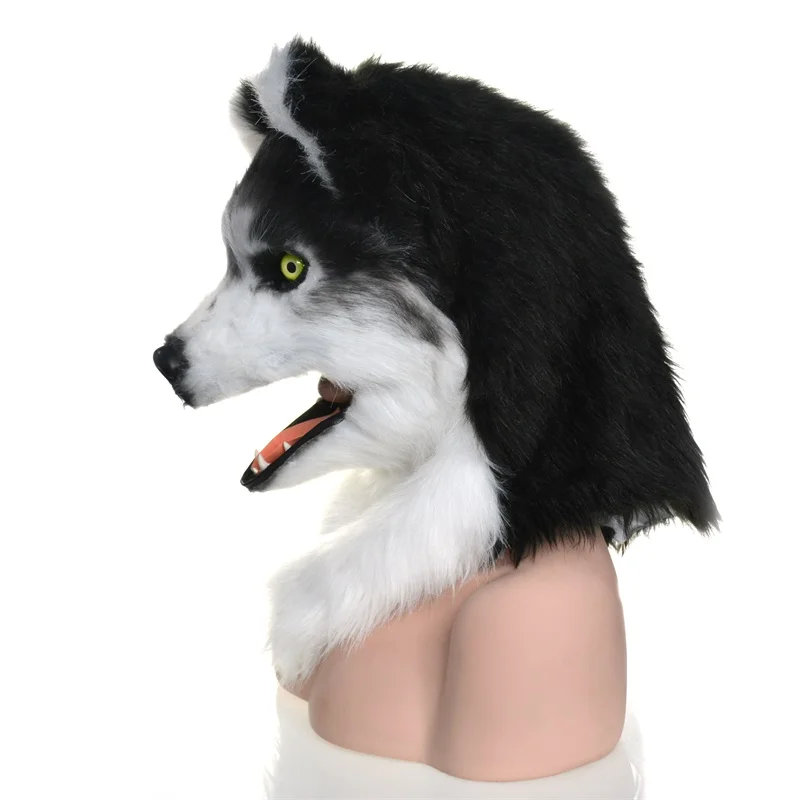 HuiTai Husky Хэллоуин и вечеринки специальная движущаяся маска для рта|Маски