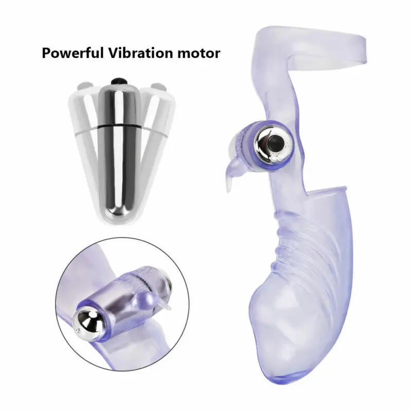 Finger Sleeve Vibrator G Spot Massager Vibrating Dildo Adult Sex Toys NEW Comfort Appeal Silicone Erotic Tool
