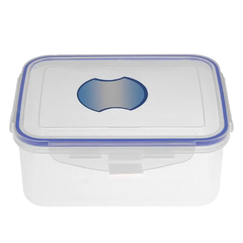 S Контейнер для хранения продуктов Bento, фруктов, овощей, свежего хранения, герметичный, для микроволновки, квадратный, для пикника, прозрачный, Ланч-бокс, Кухонный Контейнер - Цвет: S