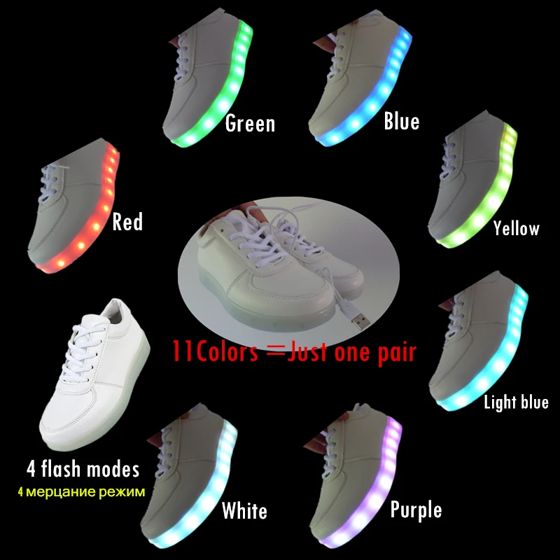 Akexiya 2017 Unisex Led Light Up Luminous Shoes Colorful Glowing Casual Usb Tenis Shoe men Lighted Schoenen camouflage Chaussure | Обувь