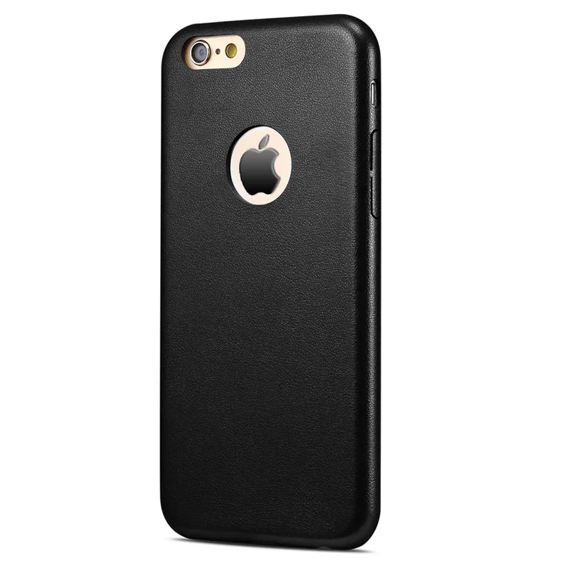Ultra Slim Leather Case for Apple iPhone 6 S 4.7 4 7 дюймовый ТПУ с Логотипом Отверстие Телефон Мягкая