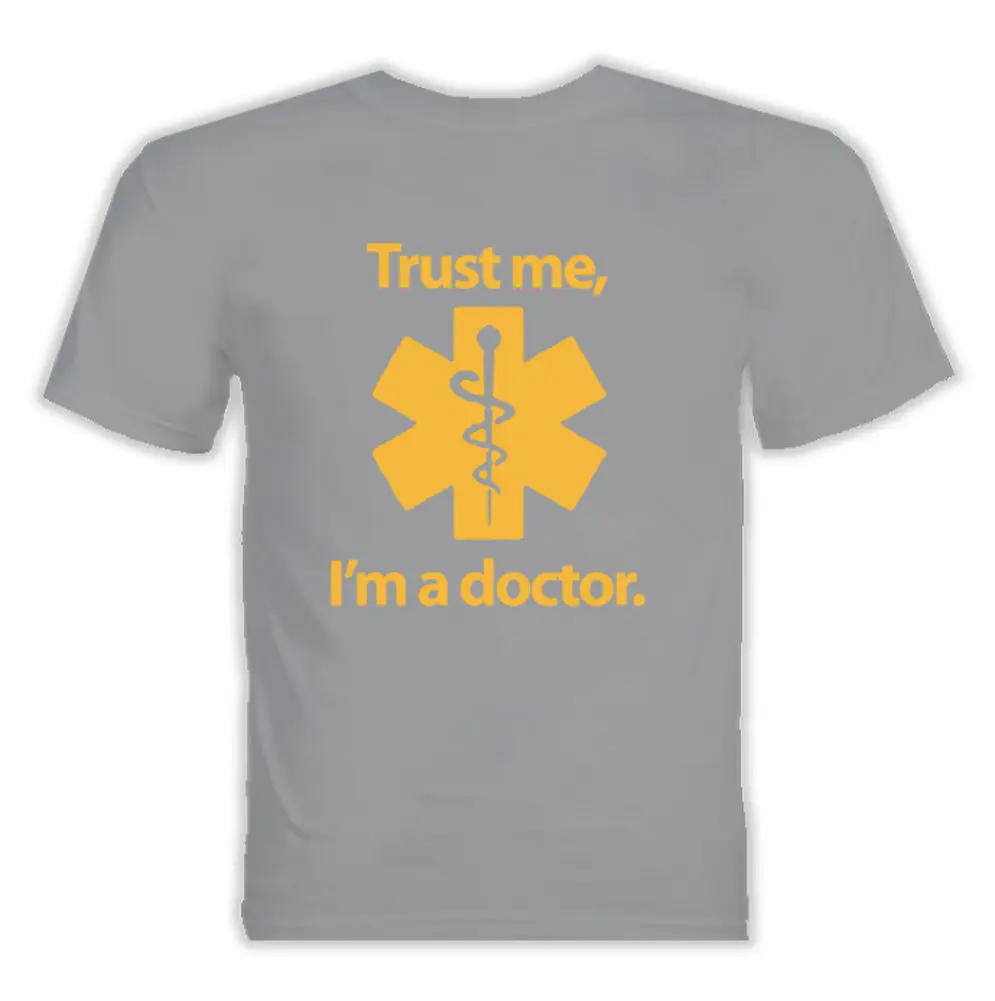 Trust Me I'M A Doctor/футболка из 100% хлопка с короткими рукавами и круглым вырезом
