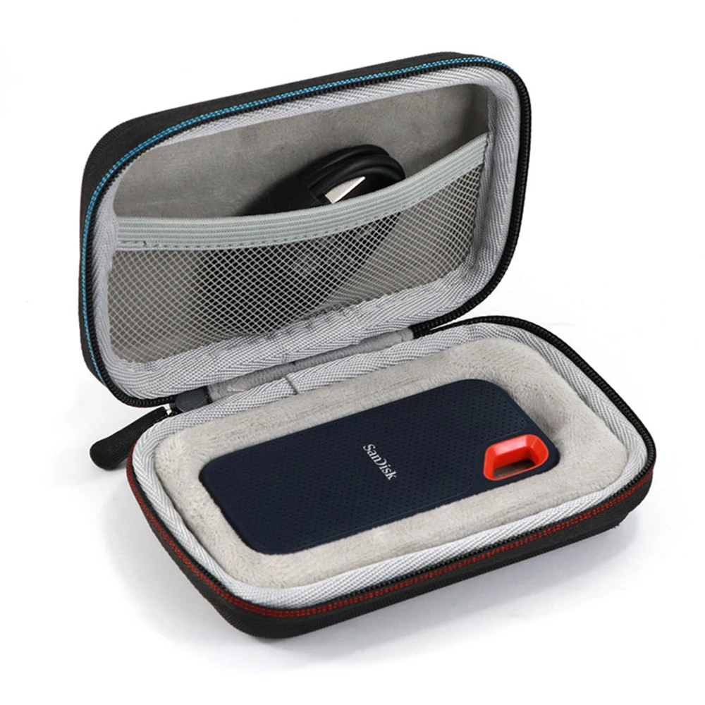 Твердый переплет чехол для двойной флеш-накопитель SanDisk 250 GB/500 GB/1 ТБ/2 ТБ Экстрим Портативный SSD SDSSDE60 с сумкой для хранения(только чехол