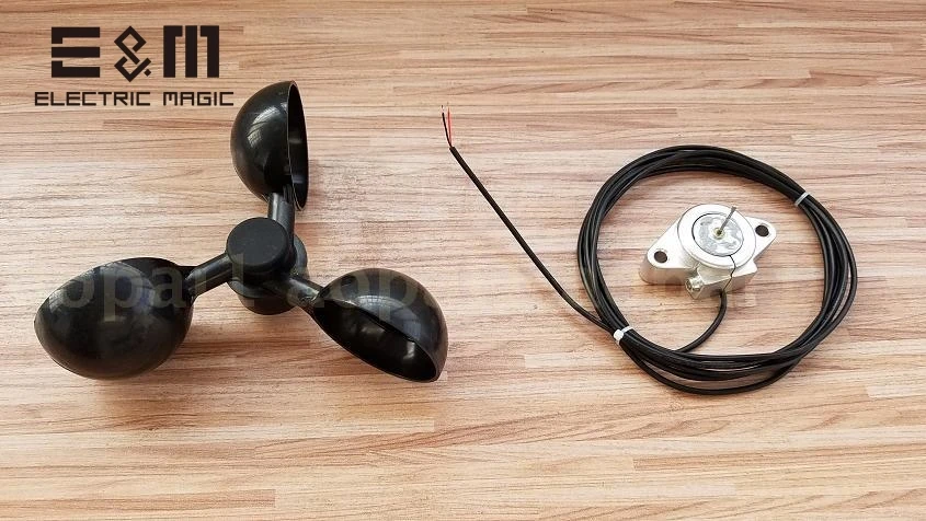 DIY датчик скорости ветра Анемометр Измерение генерация энергии три