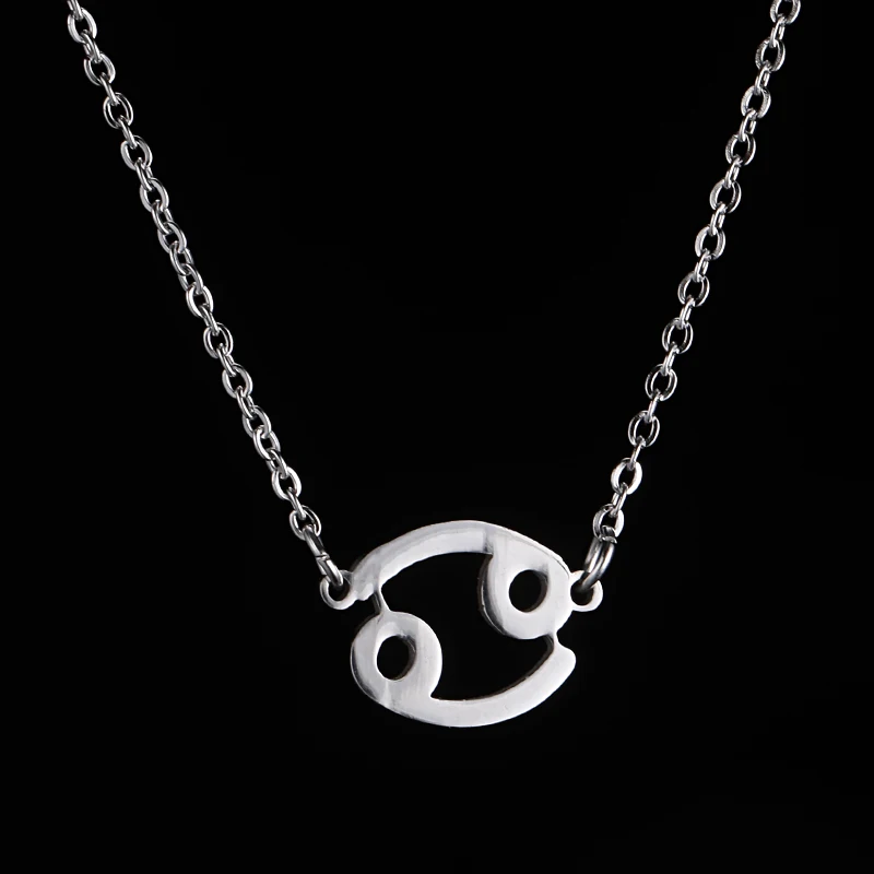 Женское колье из нержавеющей стали 12 двенадцати созвездий подвеска в виде льва