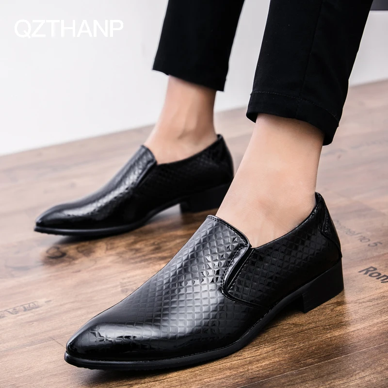 

High Quality Black Shoes Oxford Breathable Men Wedding Shoes Men Business Dress Loafers Formal Fashion Casual Leather Shoes Men