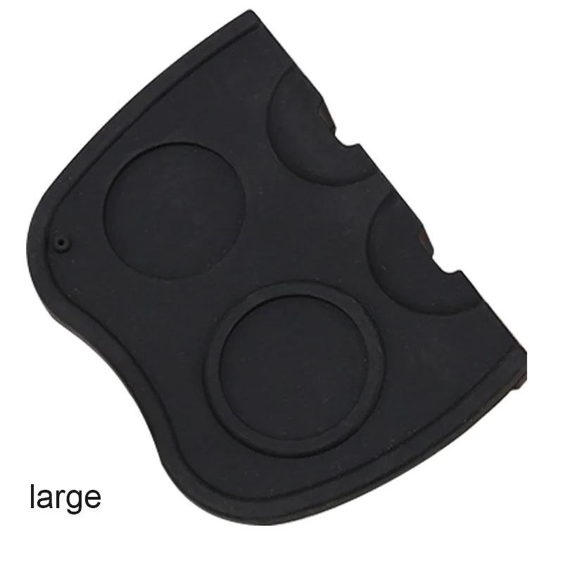 Black 20.5x15cm 1 шт кофе коврик эспрессо перо для латте-арта трамбовщик подставка держатель силиконовый коврик E2S - Цвет: Black 20.5x15cm