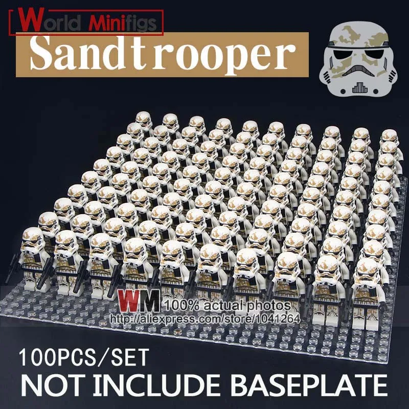 100 шт./лот, строительные блоки, клон, Trooper Swamp Trooper Corps Trooper, развивающие подарки, игрушки для детей