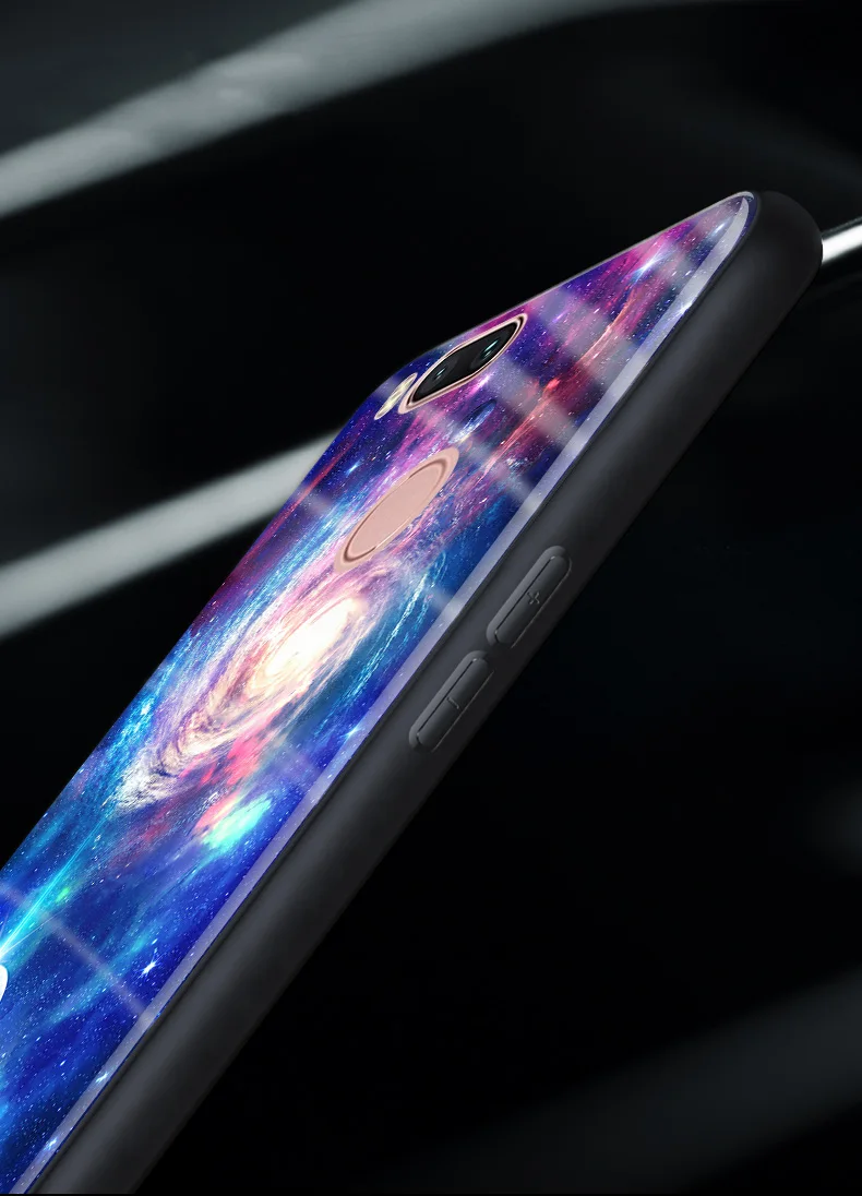 Чехол для телефона из закаленного стекла s для Xiaomi mi Note 3 A1 5X mi 6 Cool Space чехол для Xiaomi mi Mix 2 mi x Evo Planet Stars задняя крышка