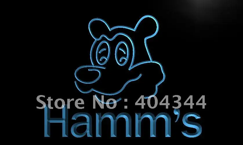 

LE205- Hamm's Beer Bear Head Bar NEW LED Neon Light Sign home decor crafts