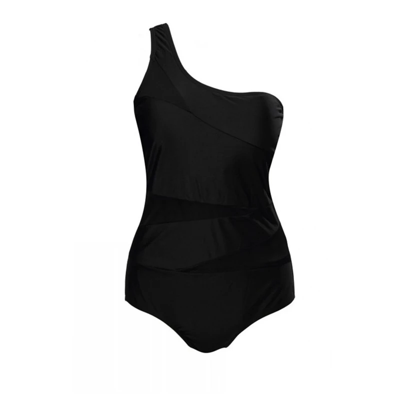 Горячие Продажи Плюс Размер Одно Плечо Купальники Женщин Сексуальный Сетки