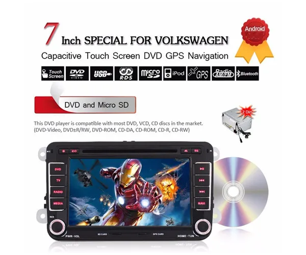 2din RNS 510 Радио android для VW PASSAT B6 Polo Sharan TIGUAN TOURAN CADDY GOLF 5 Mk6 T5 сиденье для Skoda DAB DVD 3g 4G bluetooth