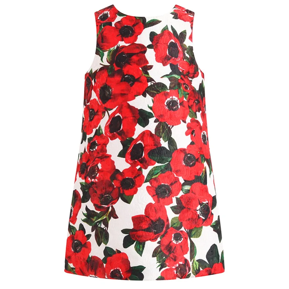 Платье с цветочным рисунком для девочек костюм принцессы Одежда маленьких