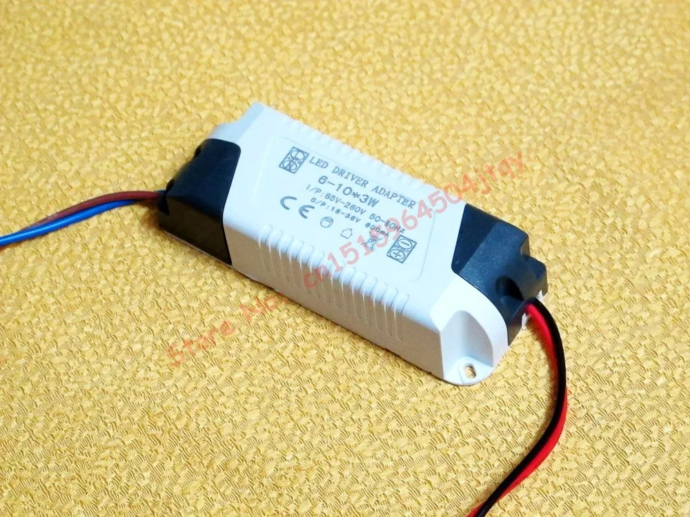 Драйвер для Led гирлянд с током 600мА, поддерживает(8-10)*3Вт Led ламп. Блок питания 18Вт/19Вт/20Вт/21Вт/22Вт/23Вт/24Вт 85В~260В 110В 220В