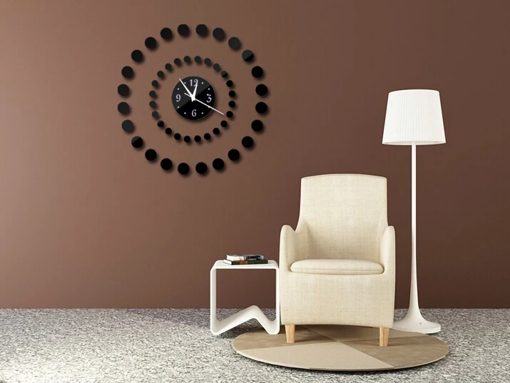 Diy 3d акриловые зеркало часы настенные часы Reloj сравнению обои Horloge Murale кварцевые гостиная современный