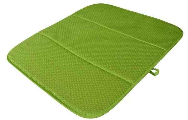 light green Высокое качество 16 дюймов x 18 дюймов вафельный переплетенный коврик для сушки посуды для кухни подушка из микрофибры XL-Cream - Цвет: light green