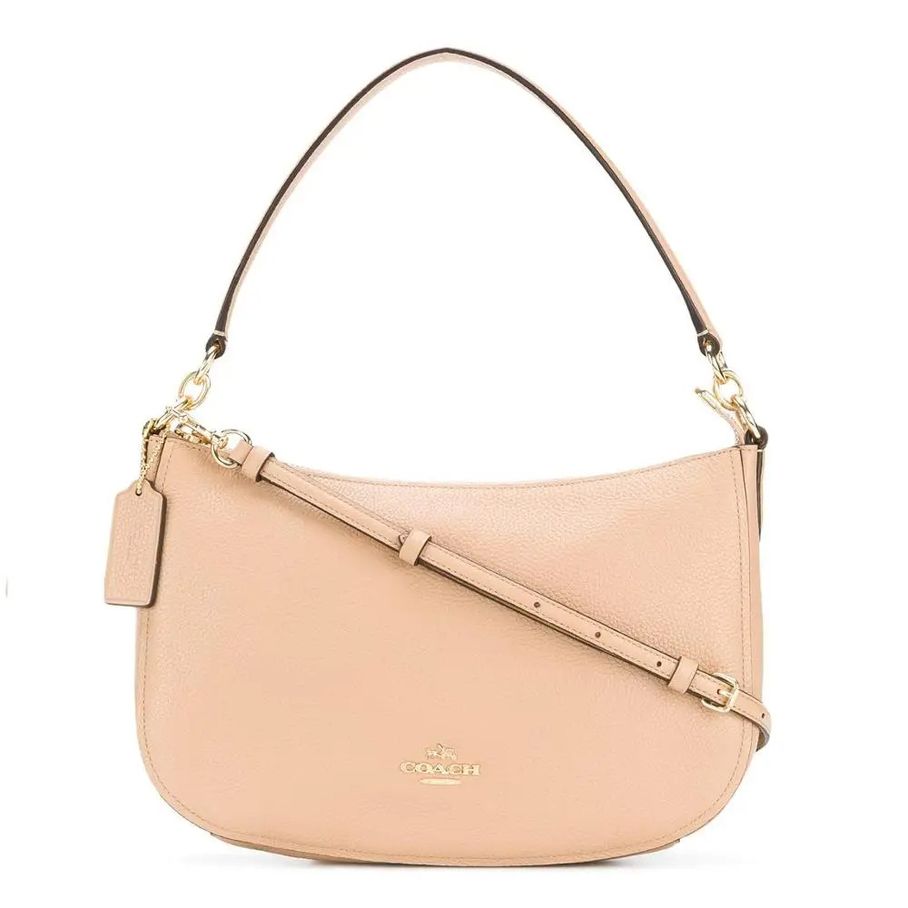 Coach Chelsea Crossbody in Pebble Leather (Beechwood/Gold) Luxury Handbags For Women Bags Designer by | Багаж и сумки