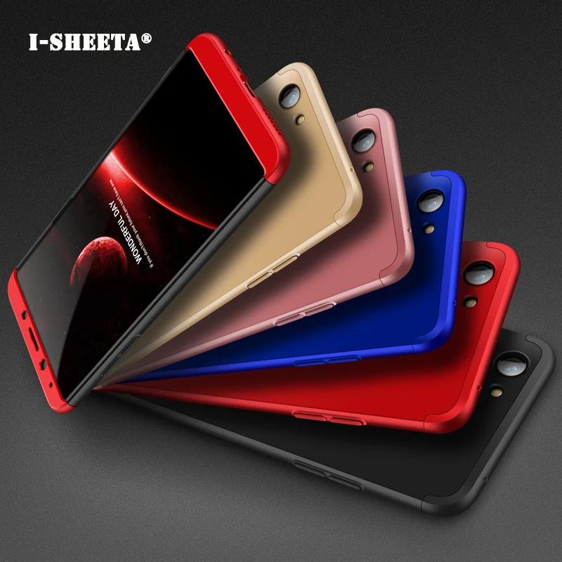 360 полная защита прочные Чехлы для OPPO F5 A7 AX7 K1 R15X ультра тонкий матовый Жесткий ПК
