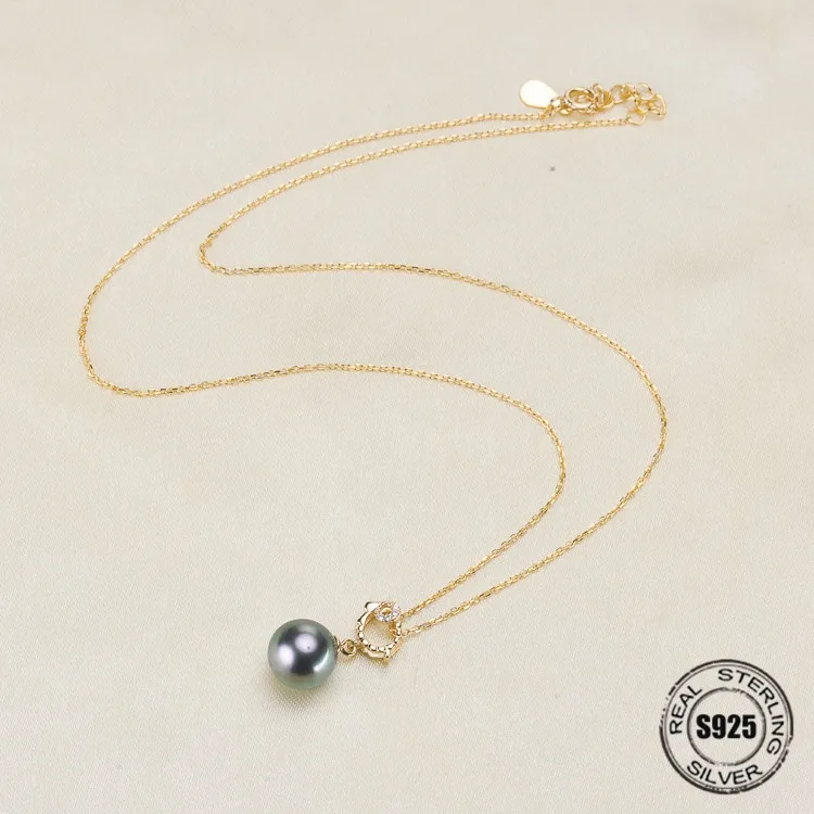 

Necklace Pendant Findings S925 Sterling Silver Necklace Chain Settings Jewelry Parts Fittings Jewelry Making Charm Accessories