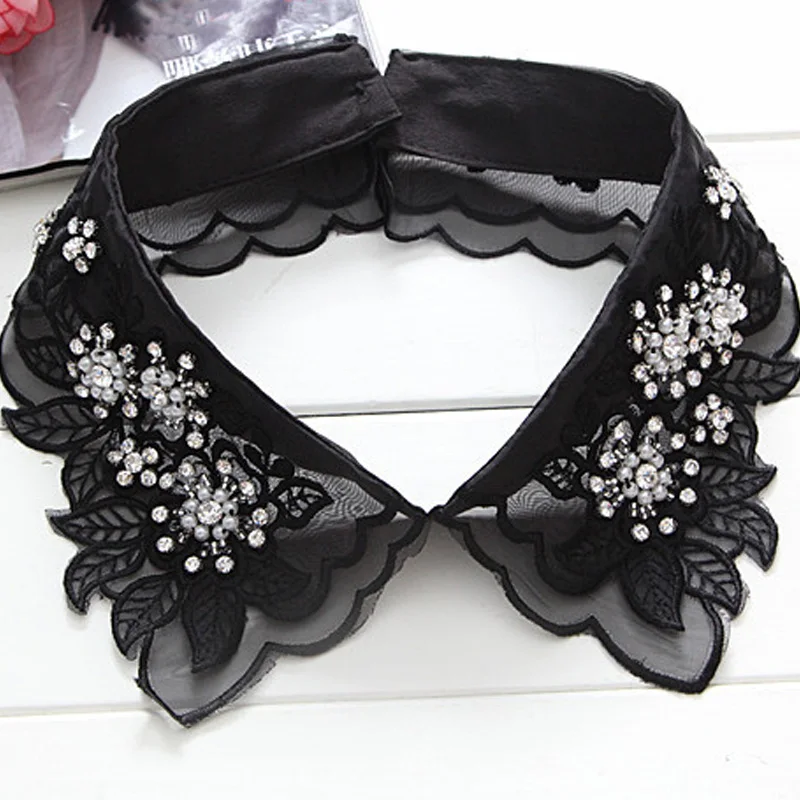 

2017 новое поступление, модная рубашка с жемчугом и белым жемчугом, кружевной свитер, элегантный воротник