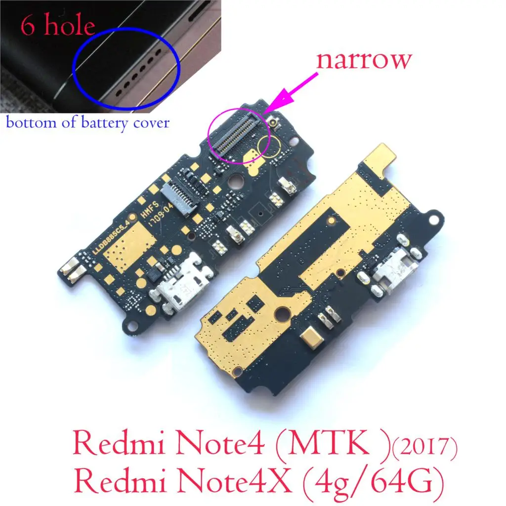 Redmi Note MTK USB зарядный порт mi crophone для Xiao mi Red mi 1 1S 2 2A 2S 3 3S 3X prime 4A 4X Red mi Note 2 3 4 5 prime mi Max - Цвет: Redmi Note MTK