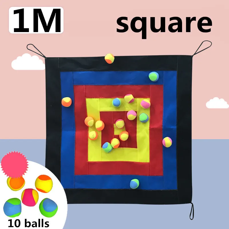 1M square black Забавная Дротика Happymaty, доска для детского сада, игрушка для занятий спортом в помещении, магнитная Дротика, детская игра - Цвет: 1M square black