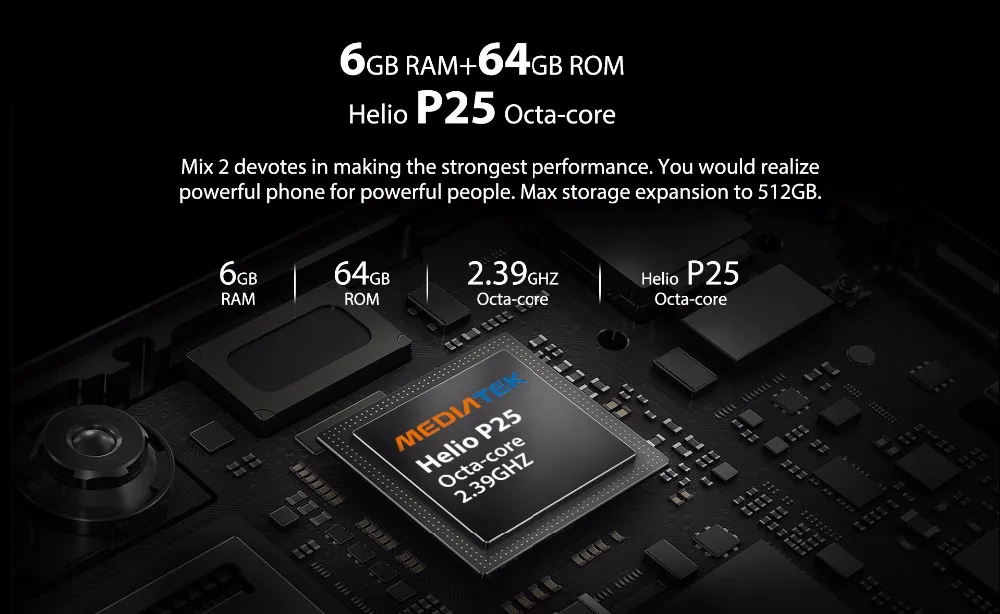 OUKITEL MIX2 6," 18:9 дисплей 6 ГБ ОЗУ 64 Гб ПЗУ 4080 мАч 5 В/5A Быстрая зарядка MTK6757 отпечаток пальца NFC Лицо ID Quad камеры смартфон