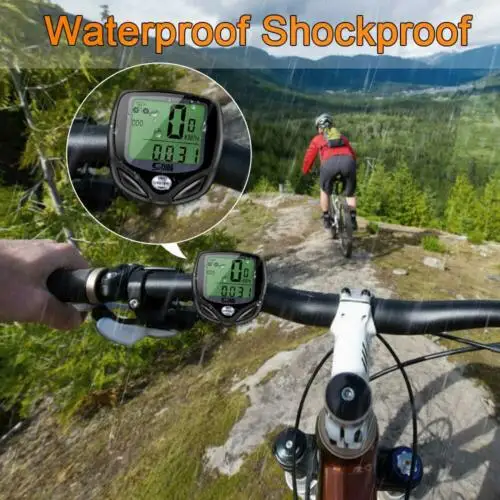 Беспроводной ЖК Дисплей велосипедный компьютер Speedo Одометр Водонепроницаемый