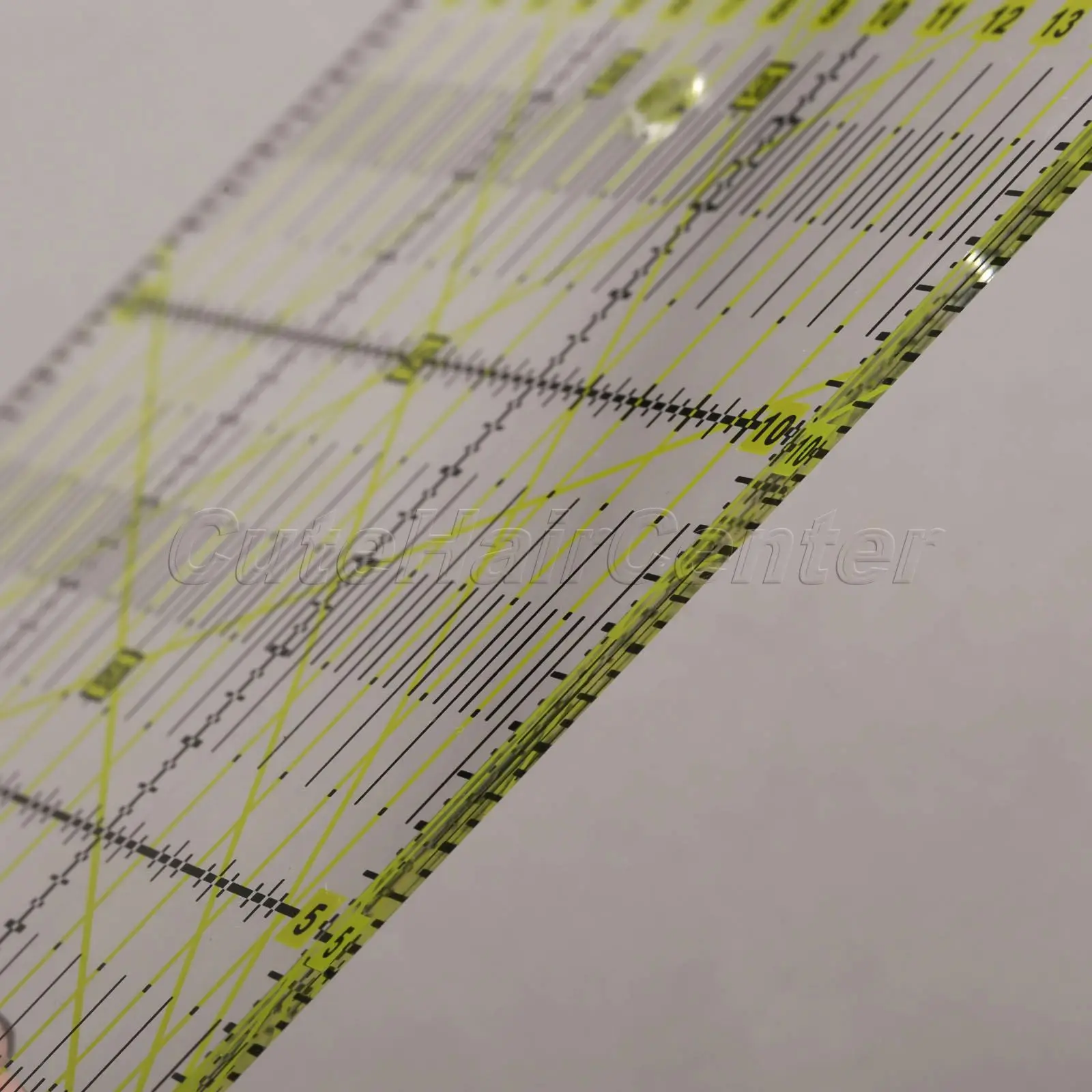 

Hicello 1pc Ruler Home Garden Arts Crafts Sewing Needle Arts Craft Ruler Sewing Tools Accessory Patchwork Ruler 15 * 15cm