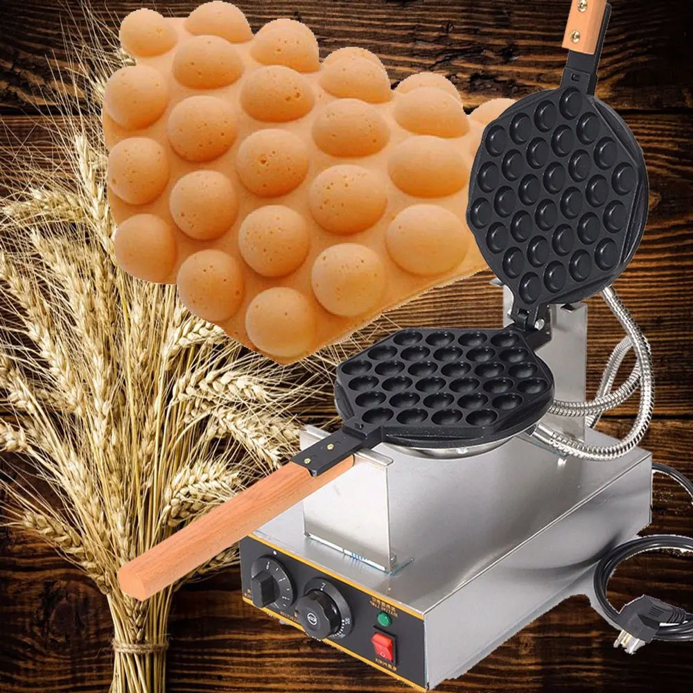 Электрический китайский вафельница Eggettes maker буфами на рукавах Железный Гонконг пузырь яйца машина печь торт 110V 220V пузырчатые вафли