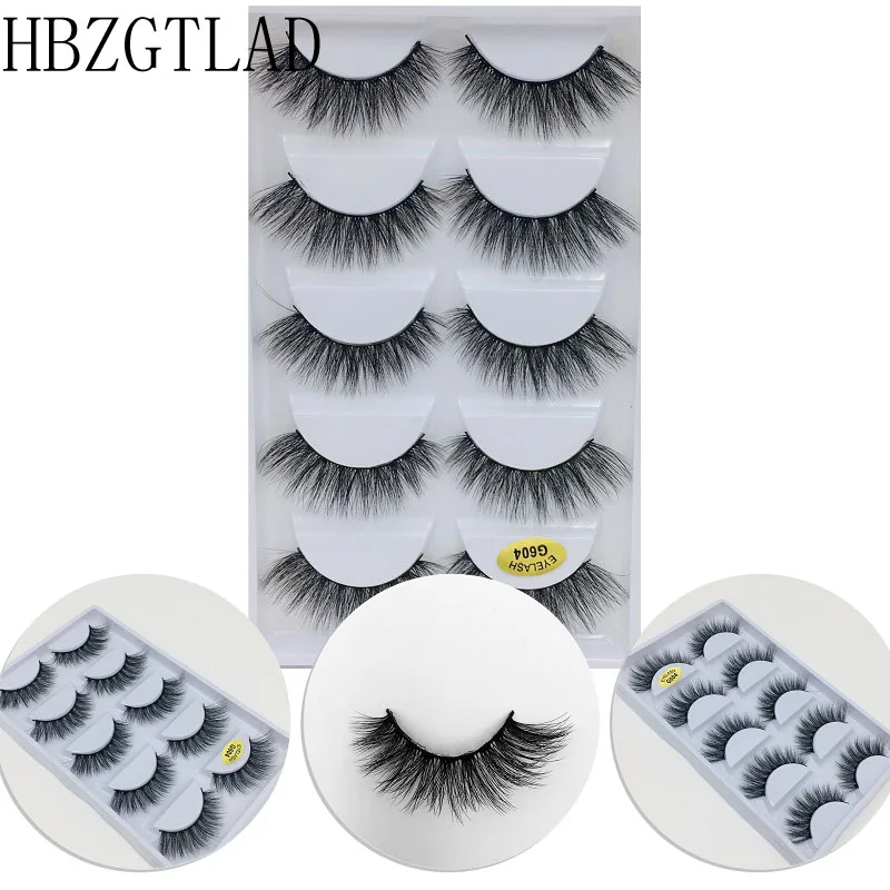 KG604 100 коробки 3D норковые волосы натуральный крест накладные ресницы длинный грязный Макияж Поддельные Наращивание ресниц макияж инструменты для красоты maquiagem - Цвет: KG604