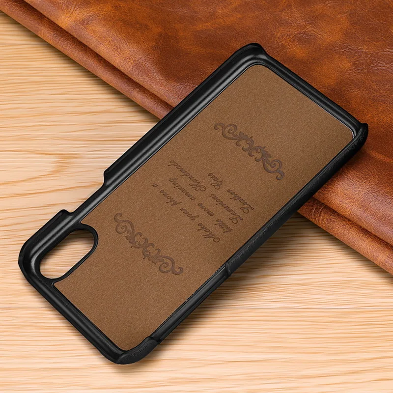 Роскошный Винтажный чехол для телефона из 100% натуральной коровьей кожи iPhone X 8 7 6 6S