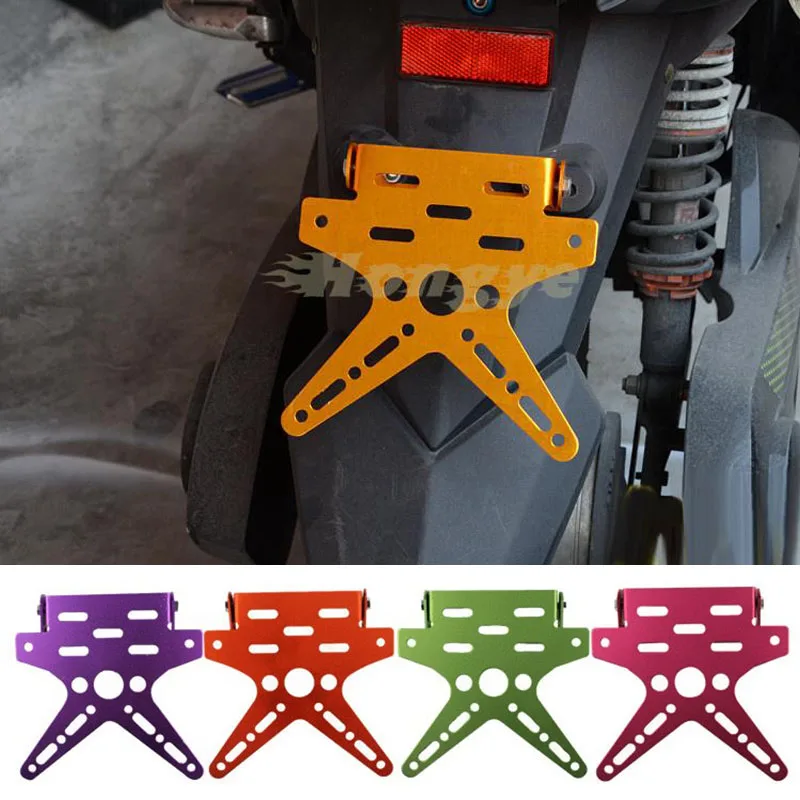 Новинка Универсальный держатель номерного знака мотоцикла из алюминиевого